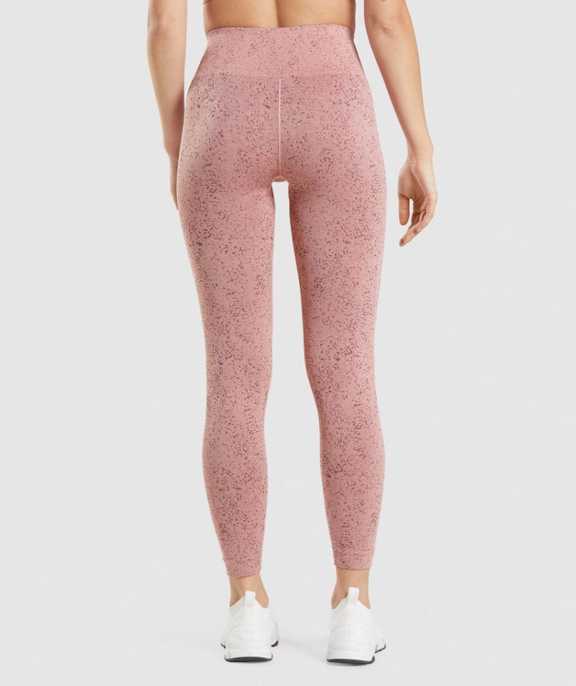 Legginsy Gymshark Adapt Fleck Seamless Damskie Różowe | PL 970POA